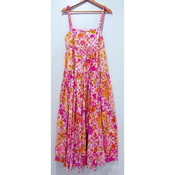 Free people floral boho elastic strap dress size S - Picture 2 of 8